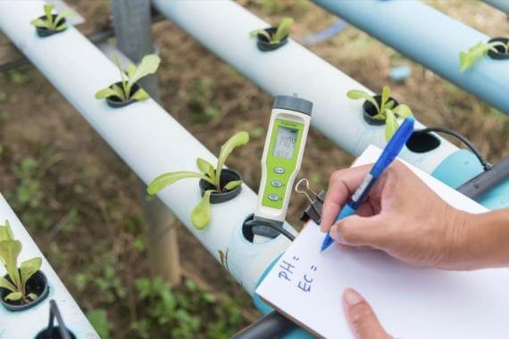 EC Value of water and soil